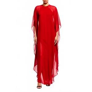 NEW THE SEI flutter caftan in cherry